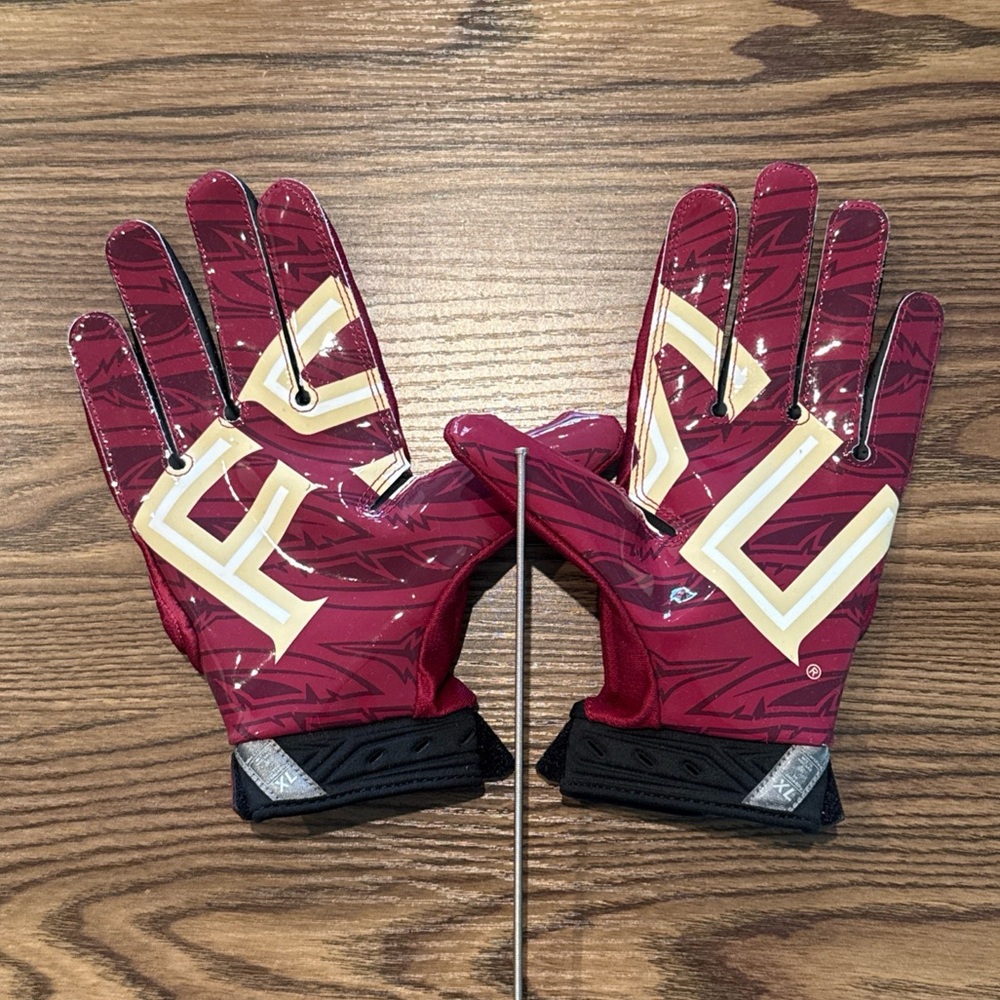 Florida State Seminoles Nike Superbad 3.0 Football Gloves NCAA Men’s Size XL